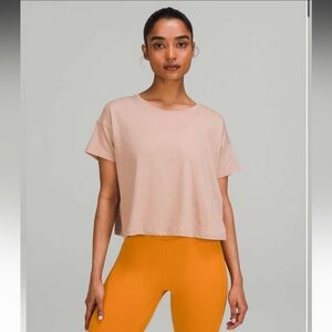 Lululemon Cates Tee Pink Clay size 8